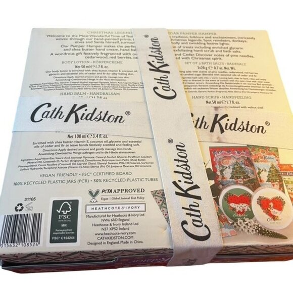 Cath Kidston New Flawed Red Berry and Cedar Christmas Pamper Hamper Gift Set - Picture 10 of 10